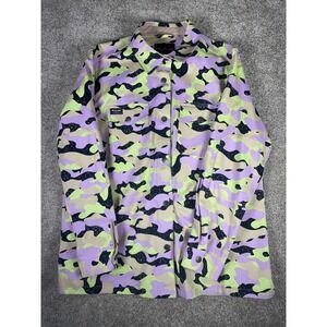 Wildfang Lavender, Neon Green & Black Camo Jacket